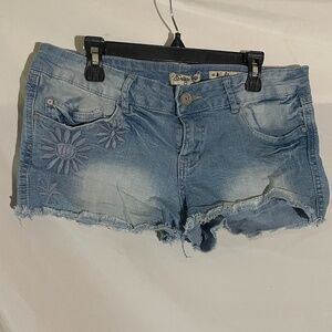 Denim shorts
